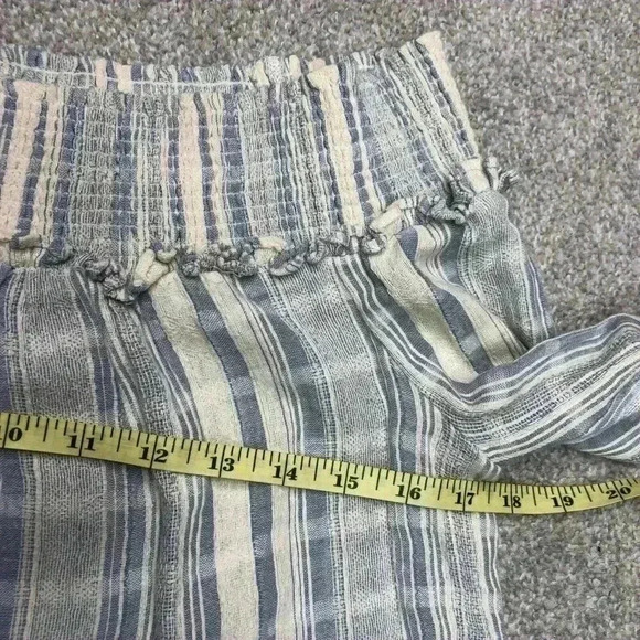 Lucky Brand Peasant Top Blouse Cotton Off The Shoulders Sz XS - Picture 2 of 9